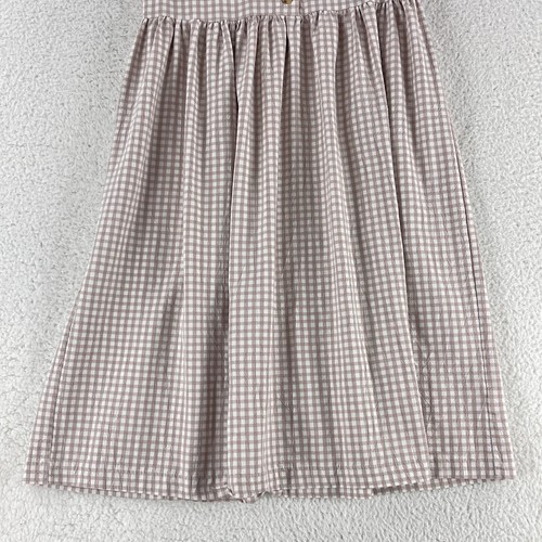 Urban Outfitters Laila Seersucker Midi Shirt Kleid Damen Kurzarm Beige XS - Bild 3 von 12