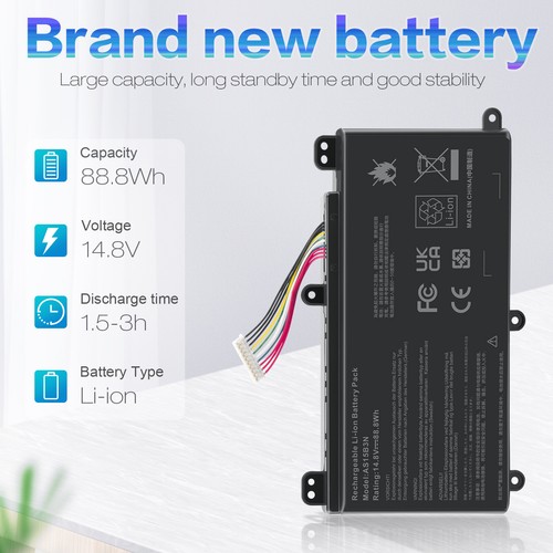 Battery For Acer Predator 15 G9-591 G9-591G G9-592G 17 G9-791G AS15B3N 88.8Wh US - Picture 5 of 12