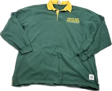 Reebok Green Bay Packers Men’s Gridiron Classic Rugby Style Polo Size XL