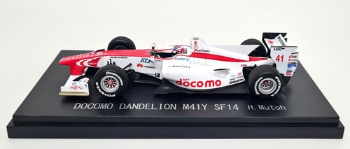 Ebbro 1/43 Honda SF14 Docomo Dandelion M41Y #41 2014 Super Formula Race Car - Picture 5 of 8