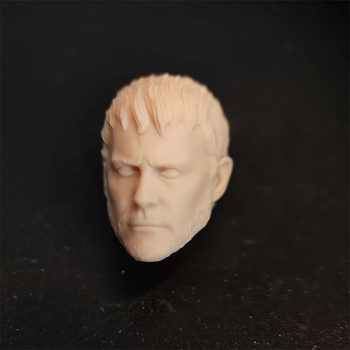 1/10 Scale Resident Evil Beard Chris Head Sculpt Unpainted Fit 7" Neca Figure - Picture 3 of 3