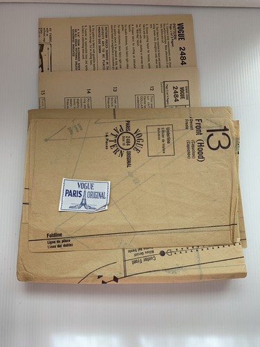 VOGUE PARIS ORIGINAL 2484 DESIGNER GIVENCHY Misses’ 10 Uncut - Bild 2 von 3