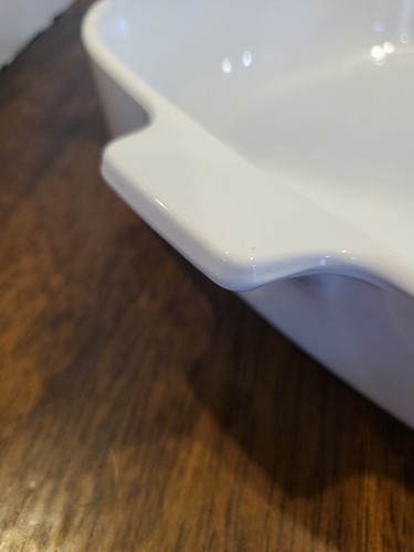 Vintage Corning Ware Microwave Footed Browning Dish 10 x 10 x 2 w/ Glass Cover - Picture 11 of 15