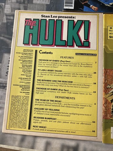 The Hulk Magazine 10 23 27 ultimo numero Marvel Comics B40 - Foto 5 di 11