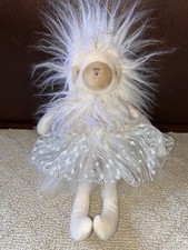 FAO Schwarz Petit Bon Ballerina Sloth Stuffed Plush Toy Metallic Tutu EUC