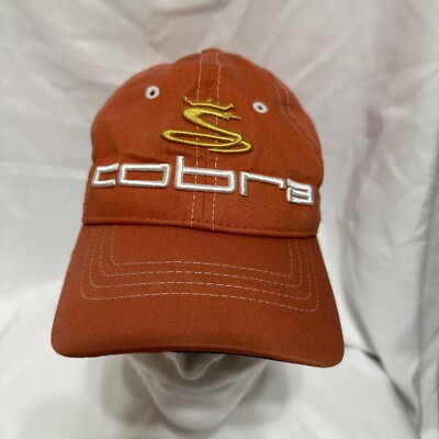Cobra FJ Foot Joy Speed Golf Strapback Orange Hat Cap