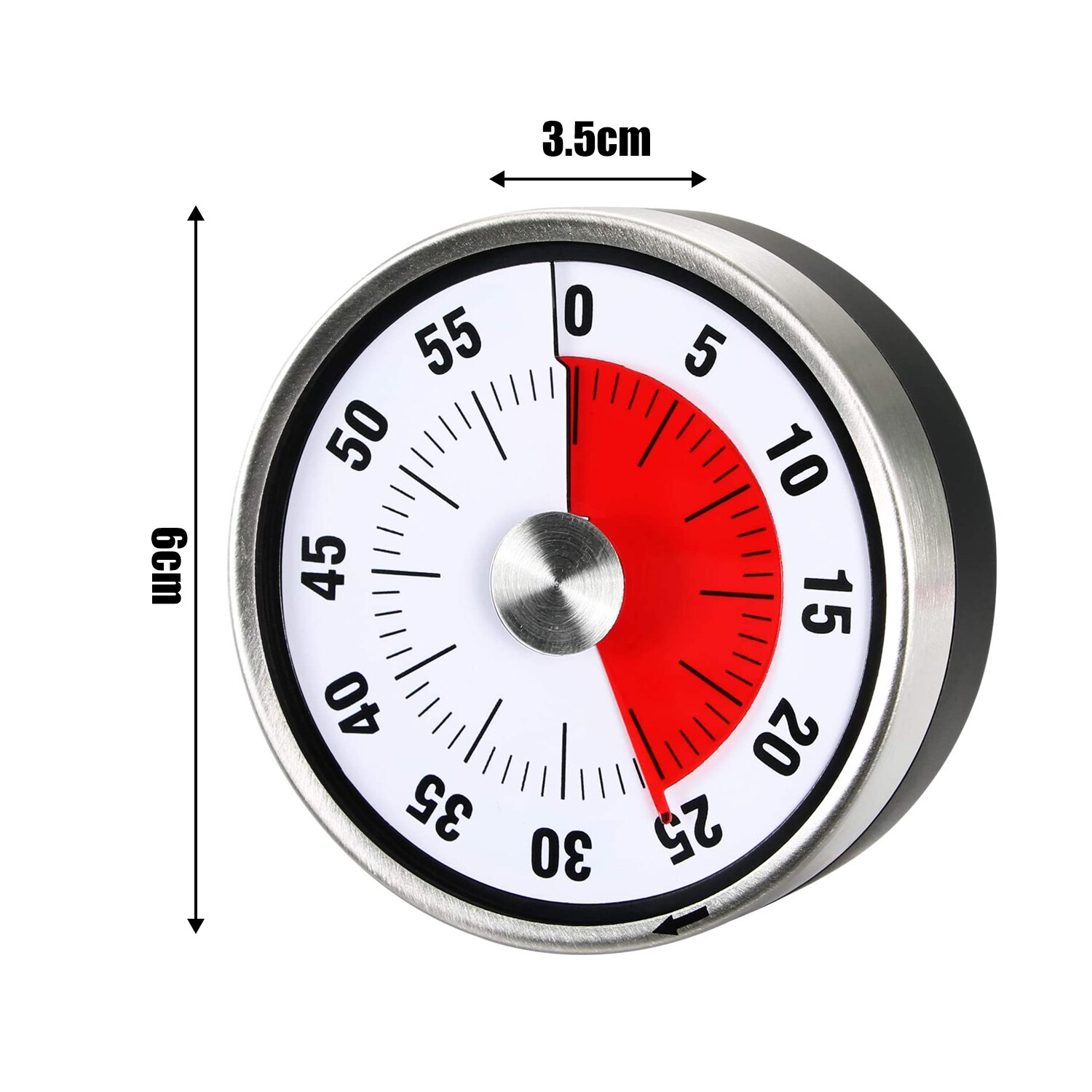 Kitchen Timer Visual Counter Time Mechanical Oven 60 Minutes