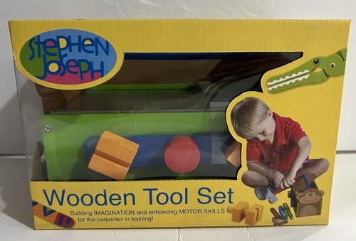 Stephen Joseph Wooden Tool Set Brand New - Picture 4 of 5