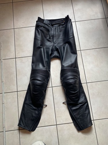 IXS Motorradhose Herren schwarz Leder Größe 98