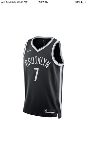 Camiseta deportiva Nike Kevin Durant Nike Brooklyn Nets #7 Swingman para hombre talla mediana-44 $120�� - Imagen 9 de 11