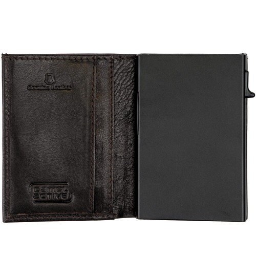 CAMEL ACTIVE Leder Aluminium Damen Herren Portemonnaie Münzfach Kreditkartenetui - Picture 29 of 37