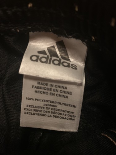 Black with Gold Polka Dot Adidas Pants Youth 5 - Picture 5 of 5