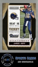 Jared Goff - 2016 Panini Rookies & Stars Ticket Masters RC Card# 6