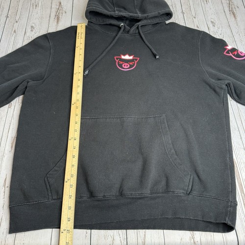Technoblade Never Dies Hoodie Hooded Sweatshirt Mens XL Black Pig Crown - Picture 8 of 9