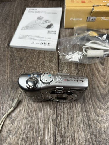 *PARTS or REPAIR* Canon PowerShot A1100 IS 12.1MP Digital Camera Silver READ - Picture 3 of 15