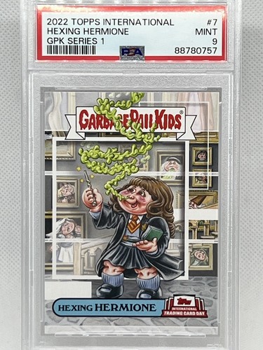 2022 Topps Intrntnl Trading Card Day Hexing Hermione GPK Series 1 #GPKB-7 PSA 9