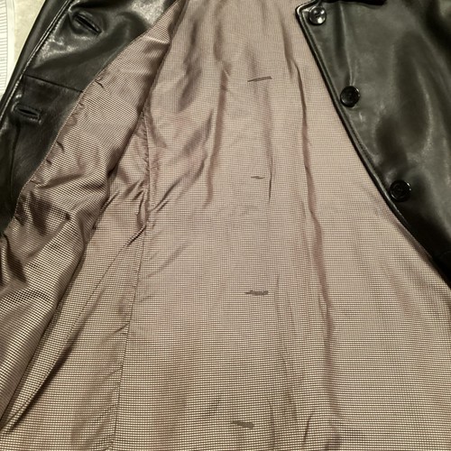 Chaqueta de cuero negra forrada con botones delanteros pequeños Siena Studio para mujer - Imagen 11 de 12