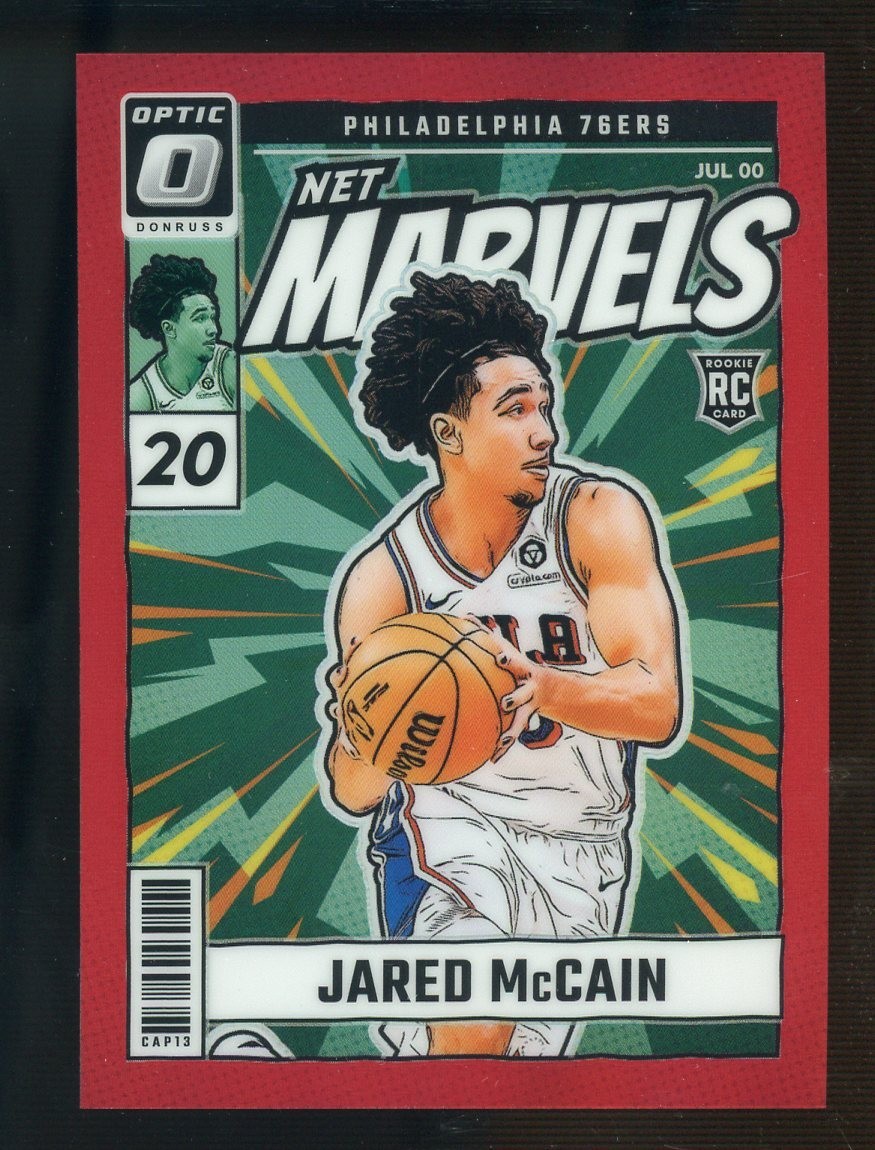 2024-25 Panini Donruss Optic Net Marvels Red #23 Jared McCain RC Rookie 41/99