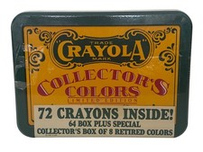 Crayola Collectors Colors Tin Limited Edition 72 Crayons Retired Colors 64 Box 