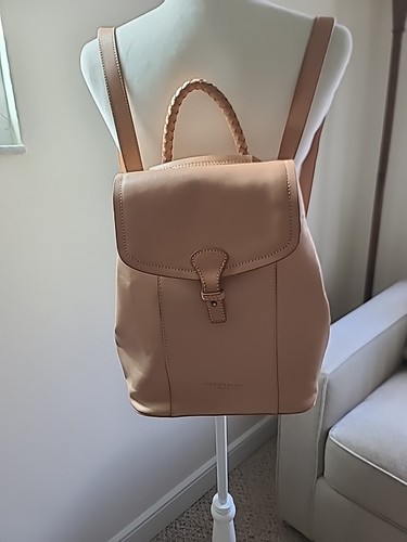 Liebeskind Berlin NWOT Convertible Shoulder/Backpack Cow Leather Beige BEAUTIFUL - Picture 5 of 24