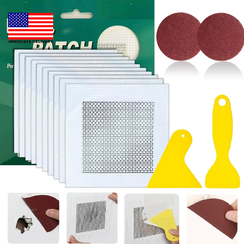 14er Pack Trockenbau Reparatur Flicken, Trockenbau Reparatur Set mit verlängertem selbstklebendem Me - Bild 1 von 6