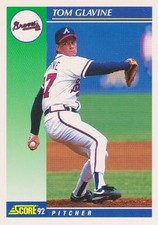 1992 Score #450 Tom Glavine NM