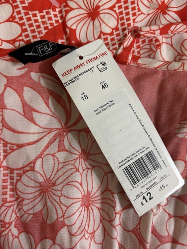 F&F Women’s Ladies Dress Size Uk 18 - Imagen 4 de 6