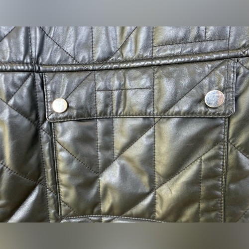 Gilet in pelle di agnello trapuntato Lafayette 148 New York Greenlee peso tessuto taglia XL - Foto 4 di 14