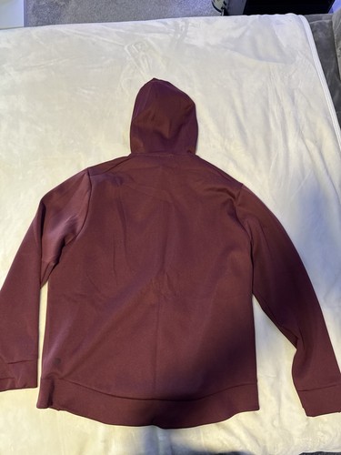 Neu ohne Etikett All In Motion Kapuzenpullover für Herren weinrot Größe Large durchgehender Reißverschluss - Bild 8 von 8