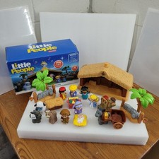 Fisher-Price Little People Deluxe Christmas Story Nativity Set Complete w/ Box