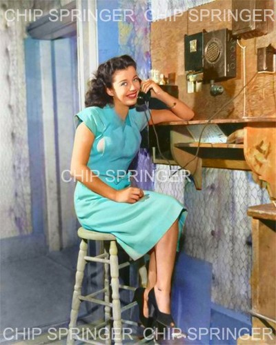 GAIL RUSSELL Portrait #805 | Atemberaubendes 8x10 Farbfoto von CHIP SPRINGER