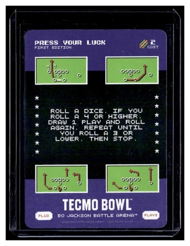 2026 Bo Jackson Battle Arena Tecmo Press Your Luck SSP #PL10
