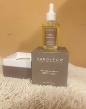 Sand Fog Moroccan Amber Body Oil 3.7 Oz In Box With Display Stand New