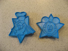Vintage Lot of 2 Disney Star Cookie Cutters Goofy and Mickey Mouse