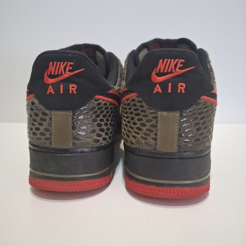 Nike Air Force 1 Low Scales Olive/Black Crimson 488298-205 Mens Size 12 - Picture 3 of 20