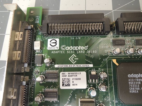 Adaptec SCSI Card 39160 Ultra160 PCI for Enterprise Servers ASC-39160 w/ Cable - Picture 3 of 19