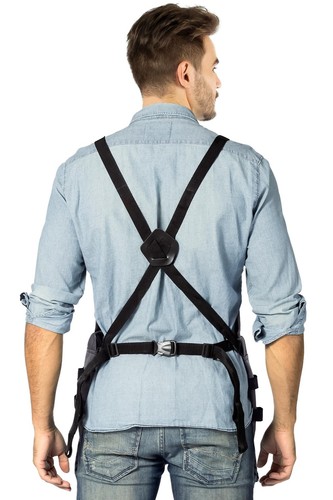 Gardening Apron – Harvest Pouch, Pockets, Loops, Cross-back Straps, Water-Res... - Picture 7 of 7
