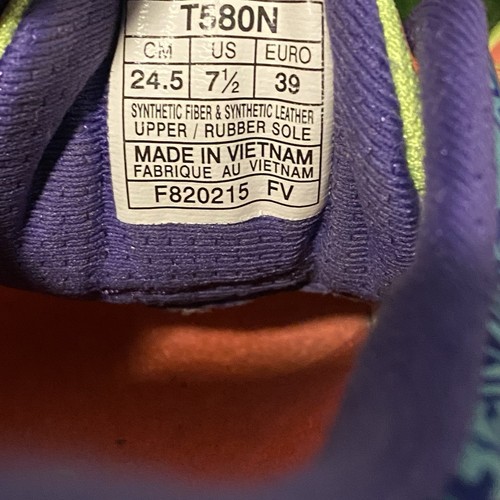 Asics T580N Gel Noosa Womens Swim Bike Run Triathlon Shoes Size 7.5 Multicolor - Picture 7 of 9