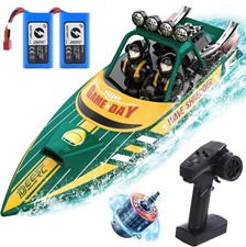 Brushless RC Boat - Fast Racing Jet, 25+MPH, 30+ Mins Remote Control With