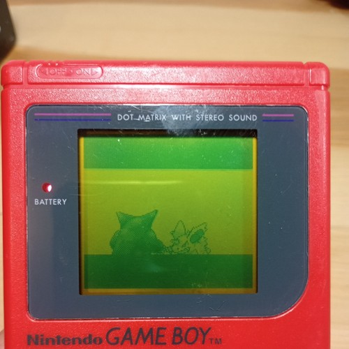 Pokemon Rojo con Rojo Nintendo Game Boy Original DMG-01 Sistema Portátil Probado Funciona - Imagen 18 de 24