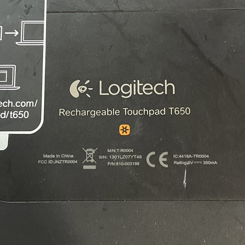 x2 LOGITECH T650 WIRELESS RECHARGEABLE TOUCHPAD - Picture 4 of 4