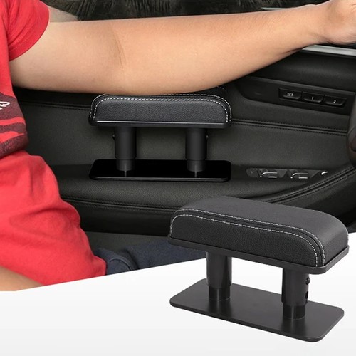 Car Door Armrest Pad Adjustable Height Arm Rest Elbow Support Cushion PU Leather