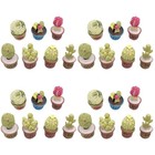 4 PCS Kleine Häuschen Deko Falsche Pflanzen Mini House Ornamente