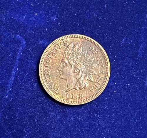 1879 INDIAN HEAD CENT PENNY. FULL LIBERTY & 4 DIAMONDS. LOOKS ALMOST UNC. GREAT