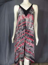 Adrianna Papell Sleeveless Floral Scuba Fit & Flare Social Cocktail Dress size 4