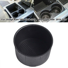 For Dodge Ram 09-16 1500 2500 3500 Center Console Cup Holder Black Insert 1pcs