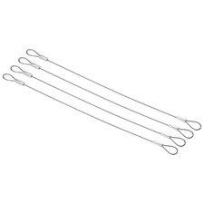 4Pcs 8" Stage Lights Safety Cable 304 Stainless Steel 1mm Dia Security Rope