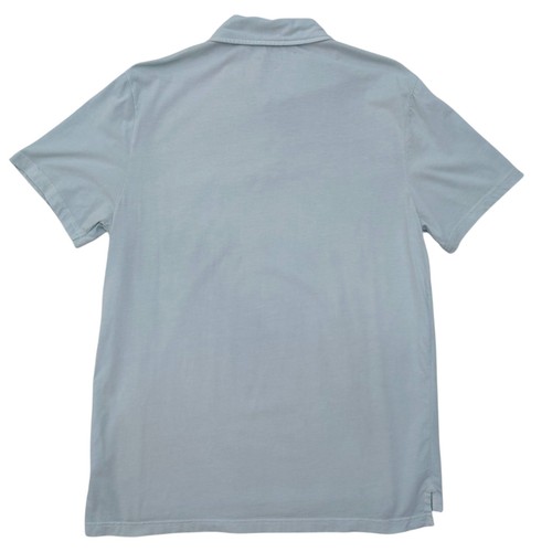J Crew Broken In Jersey Polo Mens L Pocket Light Blue Slub Cotton - Picture 4 of 8