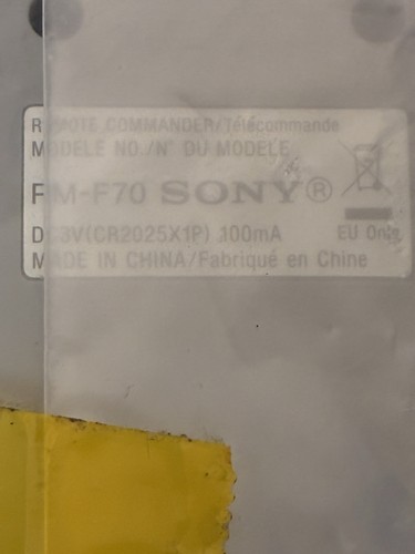 Sony RM- F70 Remote Control for PDW-F70, 75 Professional Disc Recorder. - Picture 4 of 5