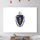 MASSACHUSETTS Art Print Flag United States Office Home Wall Decor Poster/Canvas